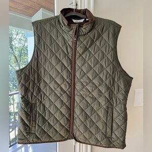 Men’s Peter Millar Essex Quilted Vest (Olive, XXL)